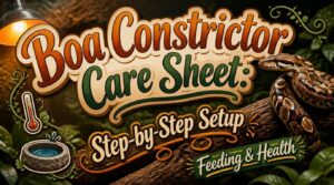 boa constrictor care sheet boa constrictor care sheet
