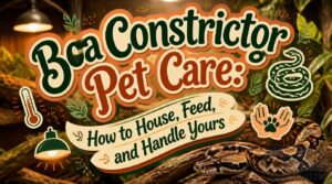boa constrictor pet care