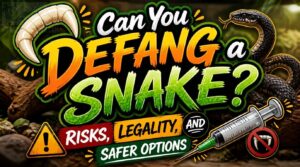 can you defang a snake can you defang a snake