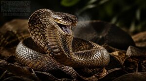 defensive coiling, hissing, and flattening defensive coiling, hissing, and flattening