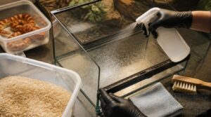 disinfect and refill the cleaned area disinfect and refill the cleaned area