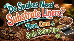 do snakes need substrate liners
