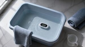 gather tub, towel, thermometer gather tub, towel, thermometer