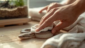 gentle head-to-tail wiping gentle head-to-tail wiping
