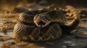 hissing and tail vibration hissing and tail vibration