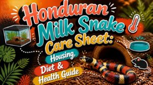 honduran milk snake care sheet