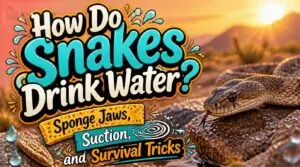 how do snakes drink water how do snakes drink water