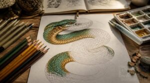 how to color and finish a snake drawing how to color and finish a snake drawing