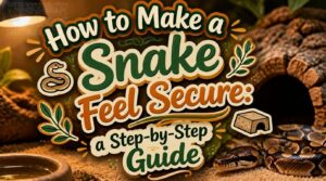 how to make a snake feel secure