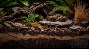 layer substrate, hardscape, and enrichment layer substrate, hardscape, and enrichment