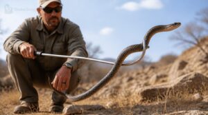 lift and support the snake slowly lift and support the snake slowly
