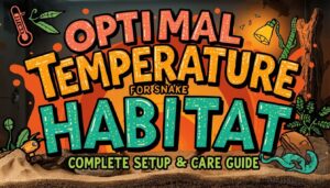 optimal temperature for snake habitat