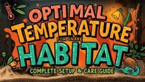 optimal temperature for snake habitat