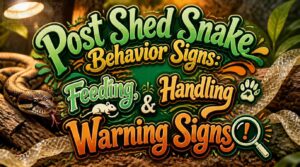 post shed snake behavior signs