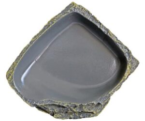 Reptile Feeding Dish Corner Bowl,Water B0D5X1PFY6