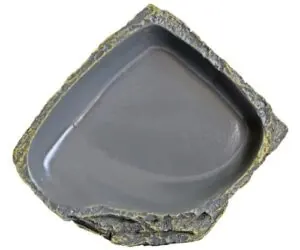 Reptile Feeding Dish Corner Bowl,Water B0D5X1PFY6
