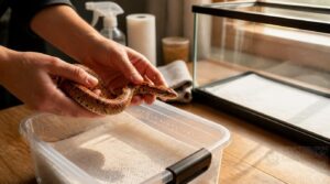 secure your snake before cleaning secure your snake before cleaning