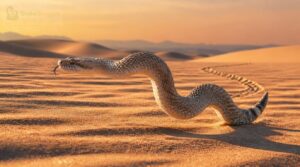 sidewinding across loose sand sidewinding across loose sand