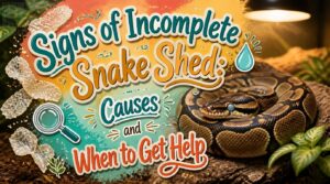 signs of incomplete snake shed