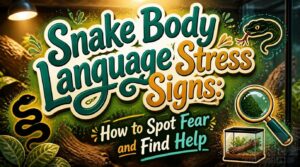 snake body language stress signs