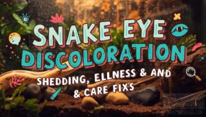 snake eye discoloration causes