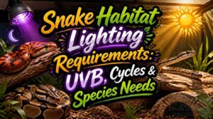 snake habitat lighting requirements
