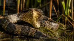snakes flattening their heads snakes flattening their heads