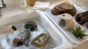 soak nonporous décor briefly soak nonporous décor briefly