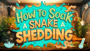 soaking snake for shedding