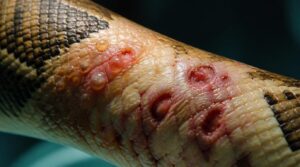 sores, blisters, or redness sores, blisters, or redness