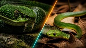 venomous vs. nonvenomous snake bites venomous vs. nonvenomous snake bites
