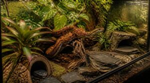 add hardscape, hides, and live plants add hardscape, hides, and live plants