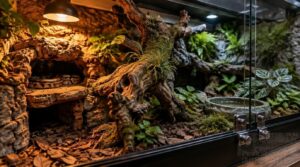 add hides, water, enrichment, and escape-proof locks add hides, water, enrichment, and escape-proof locks