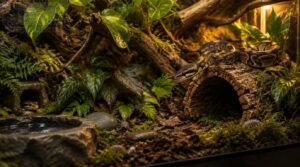 add snake-safe plants, cleanup crews, hides, and climbing features add snake-safe plants, cleanup crews, hides, and climbing features