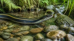 aquatic garter snake (t. atratus) aquatic garter snake (t. atratus)