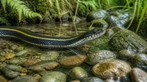 aquatic garter snake (t. atratus) aquatic garter snake (t. atratus)