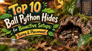 ball python hides for bioactive setups