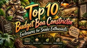 boa constrictor enclosures for snake enthusiasts on a budget