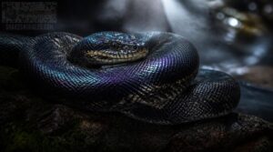 boelen’s python: blue-black shimmer boelen’s python: blue-black shimmer