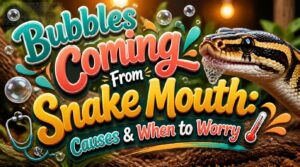 bubbles coming from snake mouth bubbles coming from snake mouth