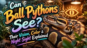 can ball pythons see can ball pythons see