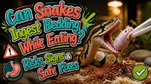 can snakes ingest bedding while eating can snakes ingest bedding while eating