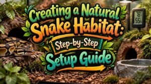 creating a natural snake habitat