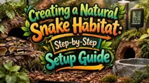 creating a natural snake habitat
