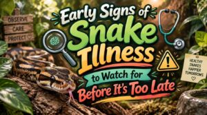 early signs of snake illness to watch for