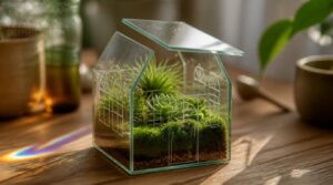 elegantlife house-shaped glass terrarium elegantlife house-shaped glass terrarium