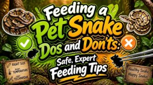 feeding a pet snake dos and donts