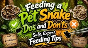 feeding a pet snake dos and donts