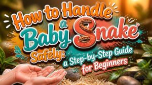 handling a baby snake handling a baby snake