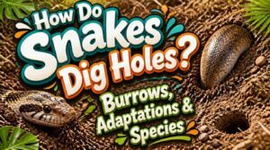 how do snakes dig holes
